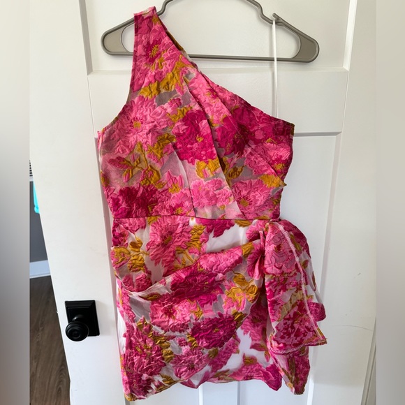 Brand new showpo pink and gold formal dance mini dress - Picture 2 of 5